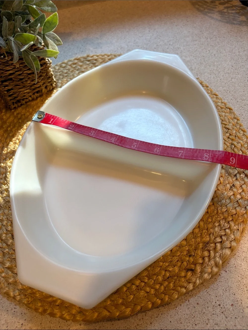 Vintage Pyrex Yellow Divided Casserole 1 1/2 QT